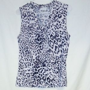 NEW W/O TAGS CALVIN KLEIN BLK/PINK LEOPARD PRINT